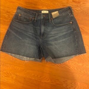 Madewell‎ Blue Jean Shorts Distressed Mid-Thigh